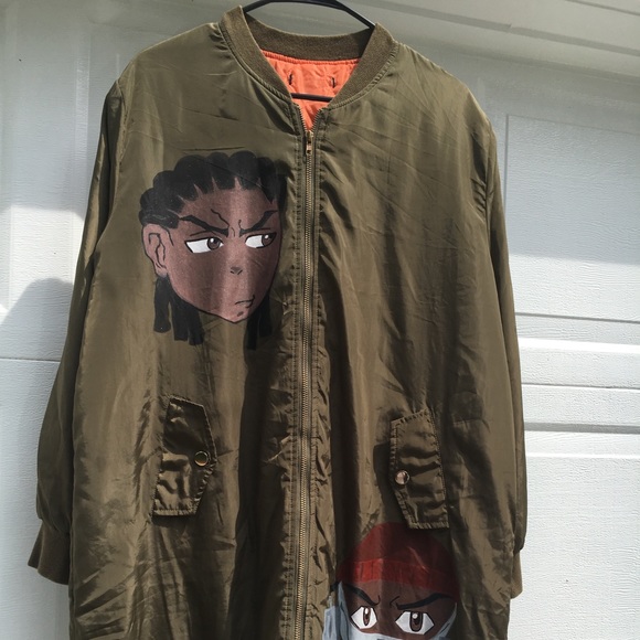 Custom trench puffer Jacket Boondocks - Picture 2 of 2